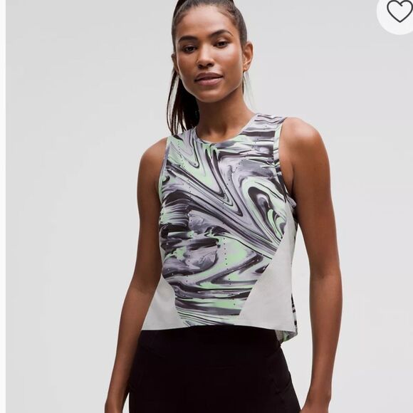 Lululemon Swift Ventilated Running Tank Top Green Black - Picture 8 of 8
